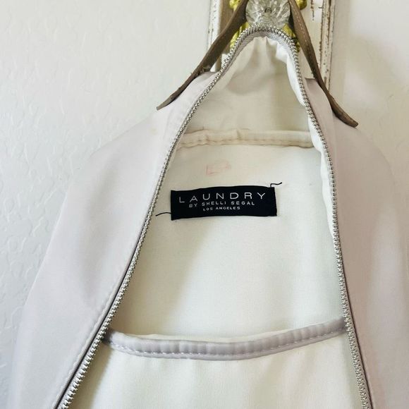 Laundry by Shelli Segal Los Angeles nylon and faux leather backpack bag carryall - Picture 6 of 10